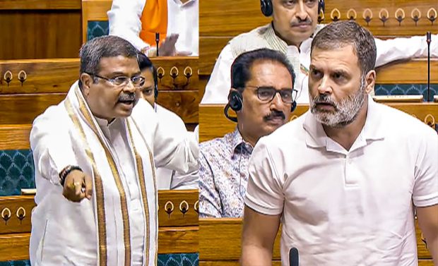 RaParliament Session ನೀಟ್‌ ಪ್ರತಿಧ್ವನಿ: ರಾಹುಲ್‌-ಪ್ರಧಾನ್‌ ಜಟಾಪಟಿ