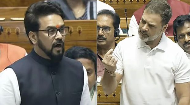 Caste census issue: Anurag-Rahul talk war in Lok Sabha