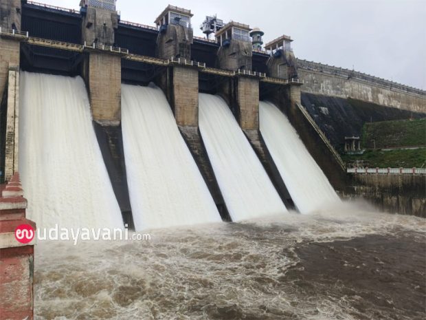 Heavy Rain ಹಾರಂಗಿಯಿಂದ ಹೆಚ್ಚುವರಿ ನೀರು ನದಿಗೆ ಬಿಡುಗಡೆ