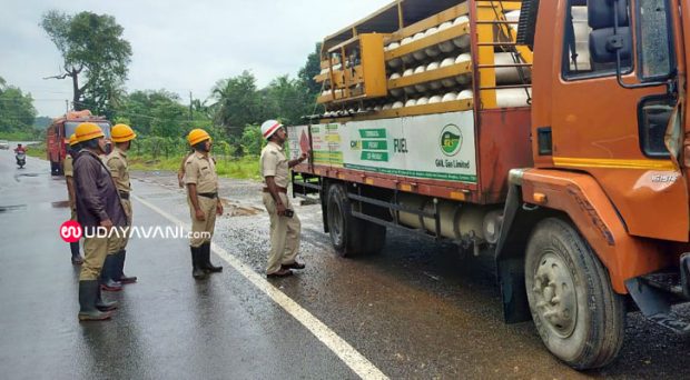 Bantwala: ಹಂಚಿಕಟ್ಟೆಯಲ್ಲಿ ಸಾಗಾಟದ ಲಾರಿಯಲ್ಲಿದ್ದ ಸಿಎನ್ ಜಿ‌ ಸೋರಿಕೆ