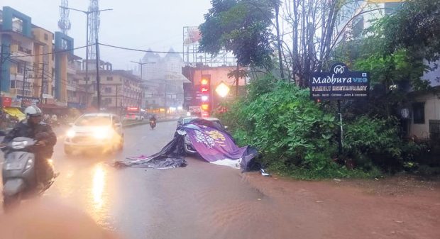 Udupi: ಹಲವೆಡೆ ಮಳೆ; ಕಾರಿನ ಮೇಲೆ ಬಿತ್ತು ಬೃಹತ್‌ ಬ್ಯಾನರ್‌