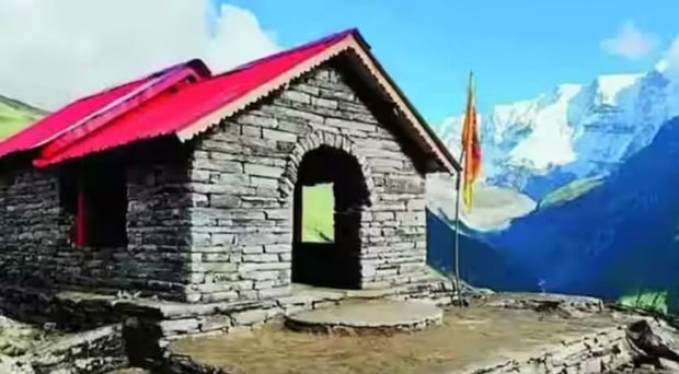 Illegal temple construction in the mountain of Uttarakhand’s bageshwar