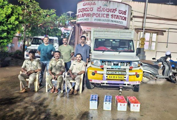 Tipper lorry ಬ್ಯಾಟರಿ ಕಳವು ಪ್ರಕರಣ: ಇಬ್ಬರು ಆರೋಪಿಗಳ ಬಂಧನ