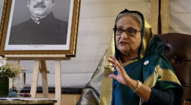 No Entry to London: Hasina is currently in the India