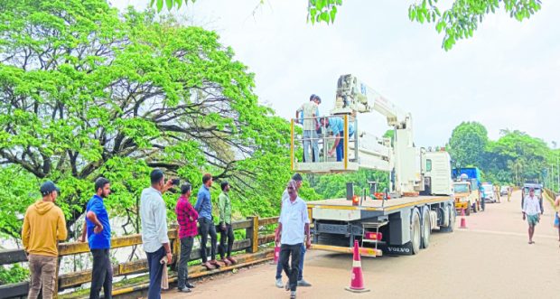 ಸೇತುವೆಯ ಸಾಮರ್ಥ್ಯ ತಪಾಸಣೆ ಯಂತ್ರ ಆಗಮನ