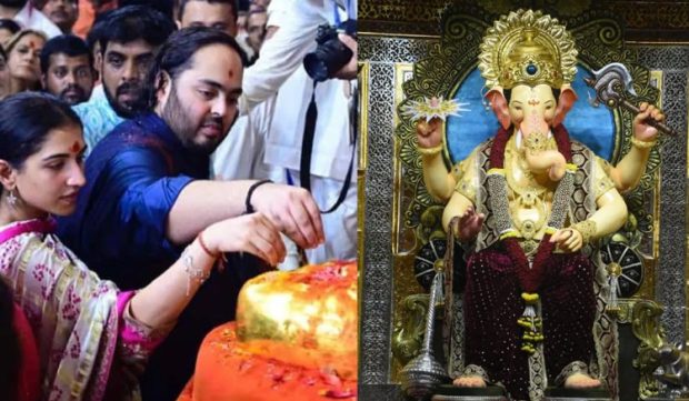 Lalbaugcha Raja: ಗಣಪನಿಗೆ 20 ಕೆಜಿ ಚಿನ್ನದ ಕಿರೀಟ ಕಾಣಿಕೆಯಾಗಿ ನೀಡಿದ ಅನಂತ್ ಅಂಬಾನಿ