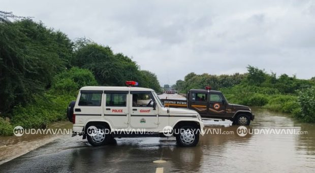 ಕಾಗಿಣಾ ಸೇತುವೆ ಮುಳುಗಡೆ: ಸೇಡಂ-ಹೈದರಾಬಾದ್ ಮುಖ್ಯರಸ್ತೆ ಬಂದ್