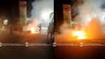 Udupi: Scooter caught fire near petrol pump