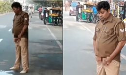 Viral Video: ಮದ್ಯ ಸೇವಿಸಿ ನಡುರಸ್ತೆಯಲ್ಲೇ ಮೂತ್ರ ವಿಸರ್ಜಿಸಿದ ಪೊಲೀಸ್‌ ಪೇದೆ.!