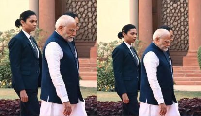 Photo of female commando with Modi goes viral: Was it real?