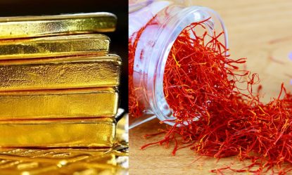 Gold-saffron