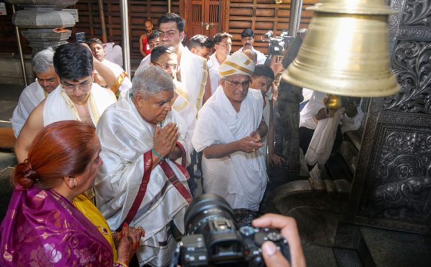 Dharmasthala ಶ್ರೀ ಮಂಜುನಾಥ ಸ್ವಾಮಿಯ ದರ್ಶನ ಪಡೆದ ಉಪರಾಷ್ಟ್ರಪತಿ ಜಗದೀಪ್‌ ಧನ್‌ಕರ್‌