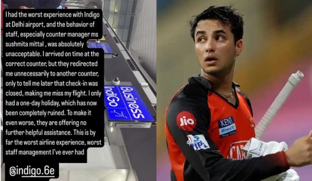 Abhishek Sharma criticizes IndiGo